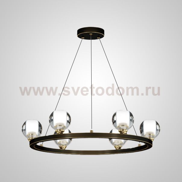 Подвесная люстра ILIANA CH D60 Brass Black ImperiumLoft 196877-23