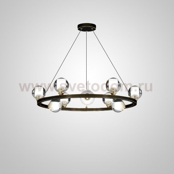 Подвесная люстра ILIANA CH D70 Brass Black ImperiumLoft 196880-23