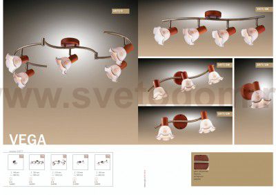 Светильник поворотный спот Odeon light 1977/1W VEGA
