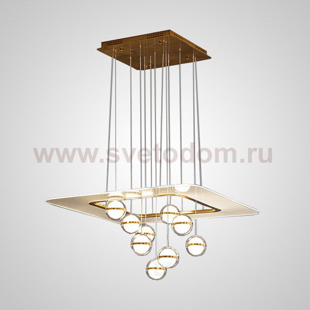 Подвесная люстра SVENDA L9 Square ImperiumLoft 197812-23