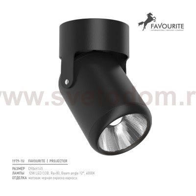 Потолочный светильник спот Favourite 1979-1U Projector