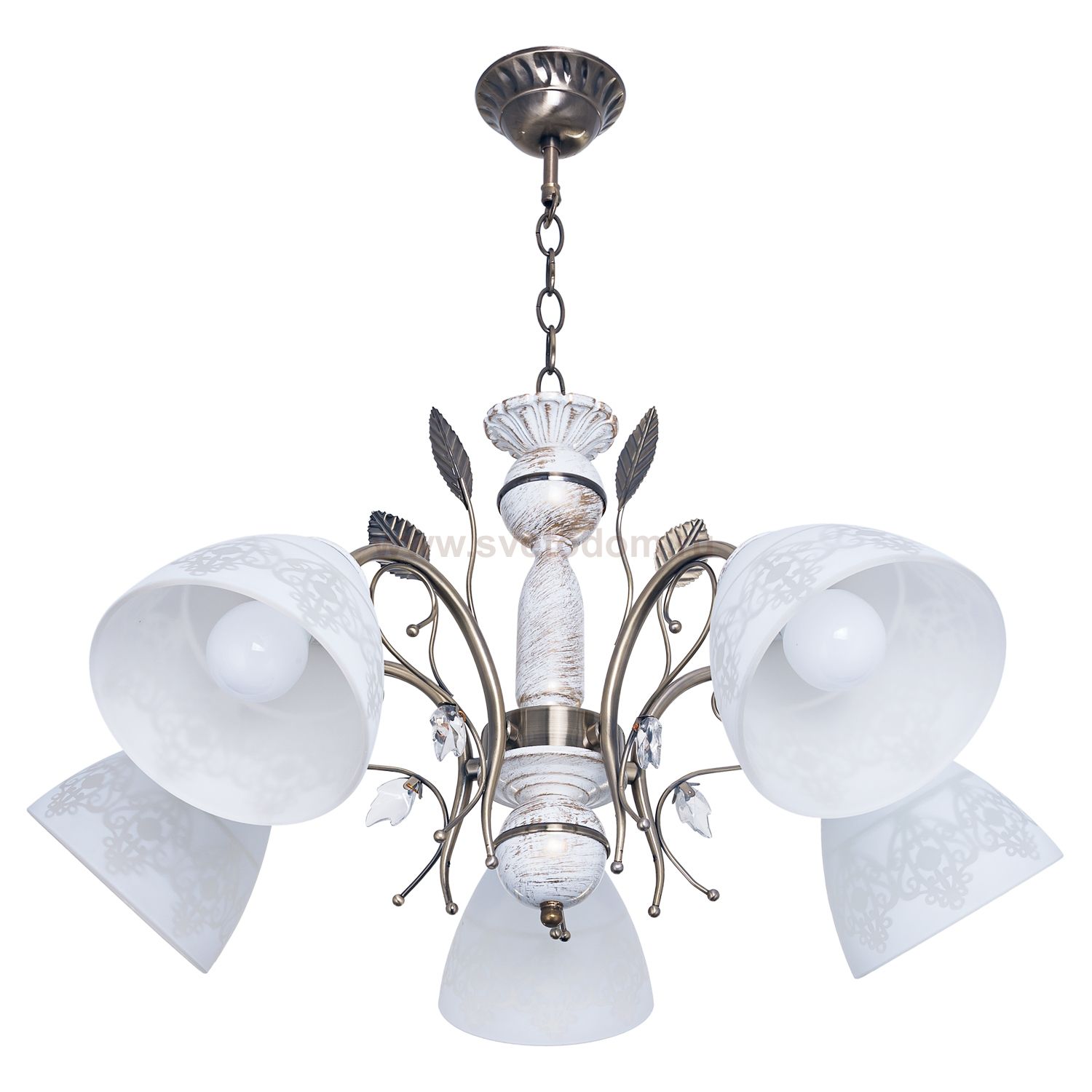 Светильник ЭкономСвет 1981H/5WT+AB WT