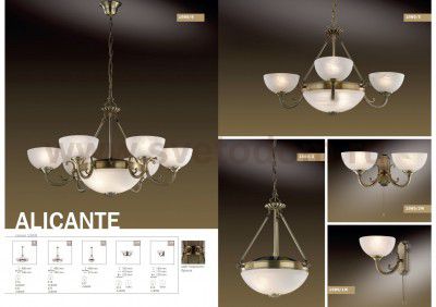 Плафон стекло Odeon light G1989 ALICANTE 295*91мм