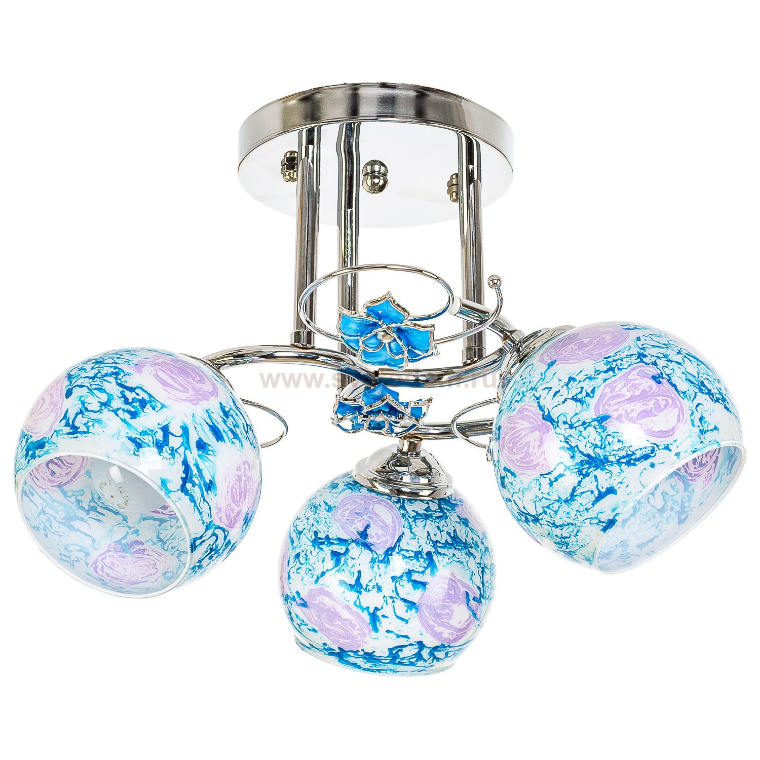 Люстра эконом Экономсвет 198HE/3CR BL