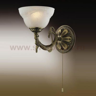 Плафон стекло матовый алебастр 165*105мм E27 Odeon light 1992 PALACIO