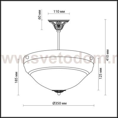 Люстра Odeon light 1992/3C PALACIO