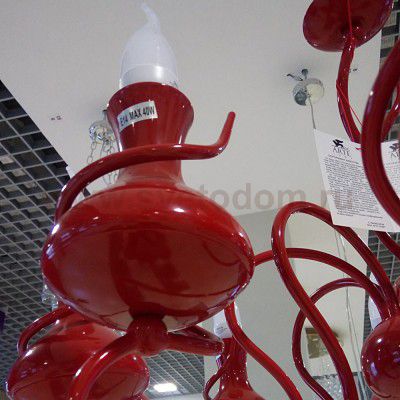 Красная люстра Arte lamp A6819LM-6RD Vaso