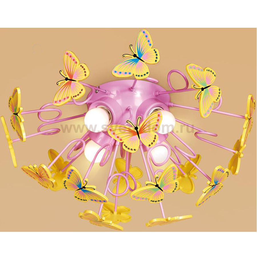 Люстра потолочная в детскую Citilux CL603142 Бабочки