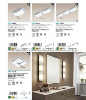 Настенно-потолочный светильник Eglo 94467 WASAO