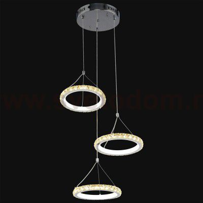 Люстра Геометрия 2-1631-3-CR+WH Y LED