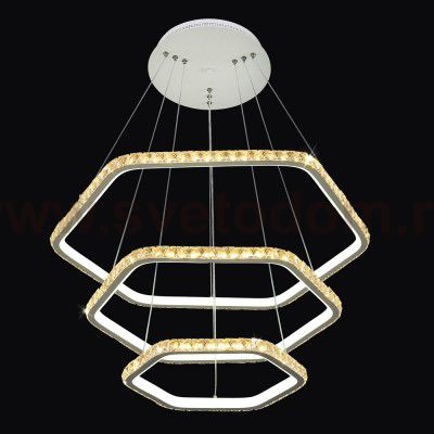 Люстра Геометрия 2-1637-3-WH Y LED