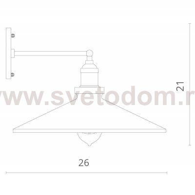 Светильник настенный Divinare 2000/04 AP-1 DELTA