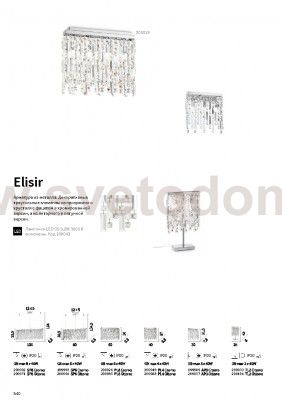 Потолочный светильник Ideal lux ELISIR PL4 CROMO (200019)