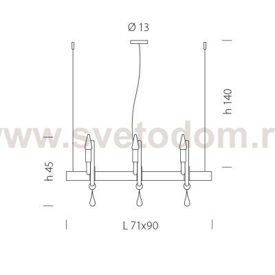 Люстра Sylcom 2000/6 BL