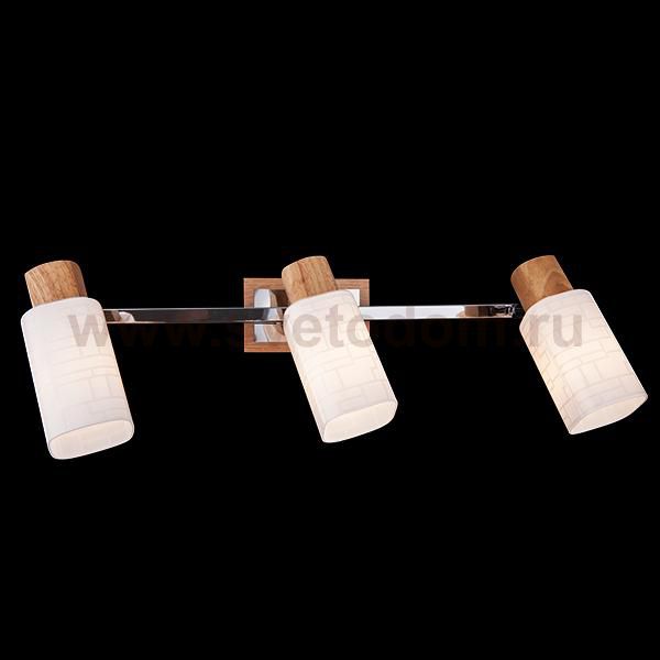 Светильник Eurosvet 20029/3 хром/светлое дерево
