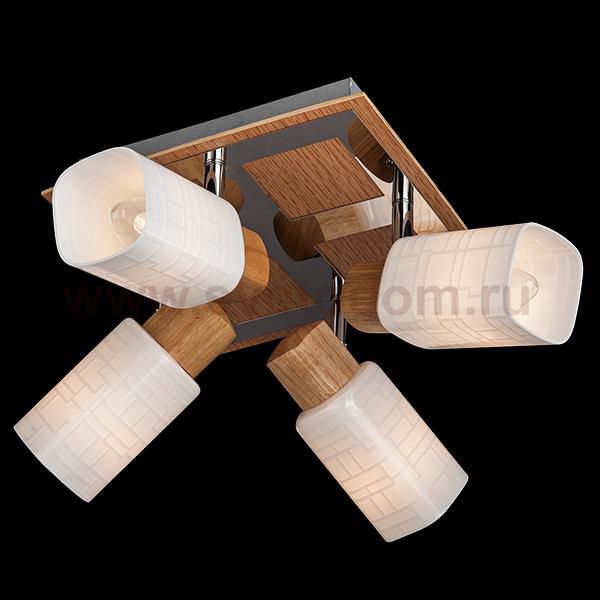 Светильник Eurosvet 20029/4 хром/светлое дерево