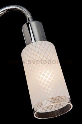 Плафон стекло матовое с узором 100*55мм Е14 (33мм посадка) Евро 20030 Sherwood