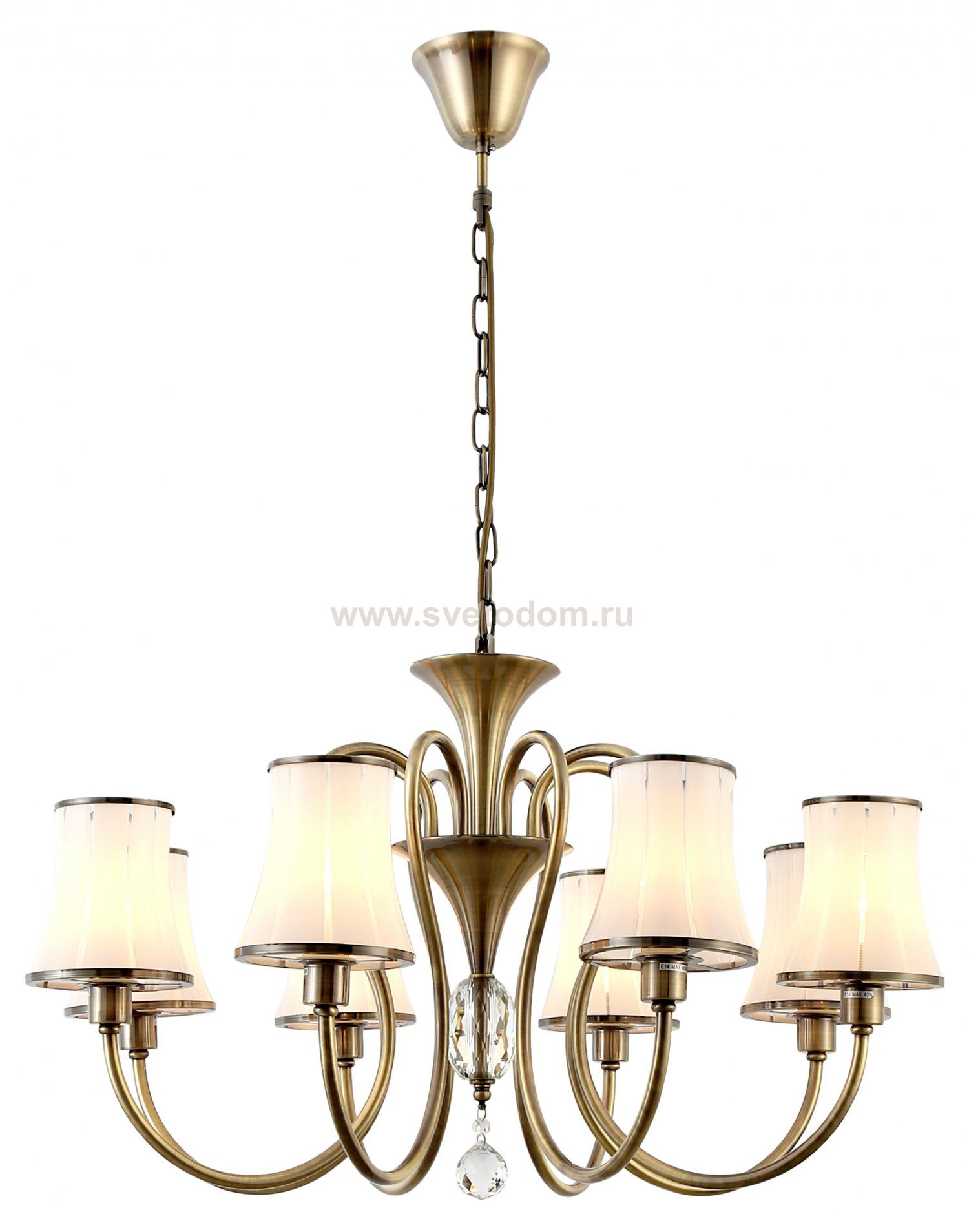 Люстра Rivoli Leonore 2004-208 8 * Е14 40 Вт классика