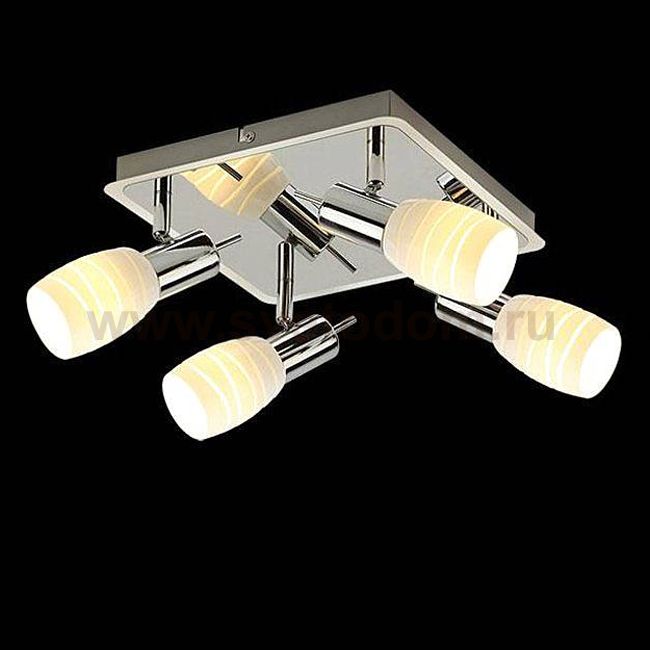 Eurosvet 20046/4 хром/белый