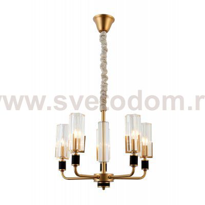 Люстра Rivoli Gunda 2009-205 5 * Е14 40 Вт хрусталь классика