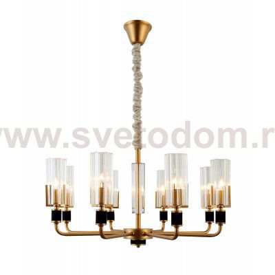 Люстра Rivoli Gunda 2009-208 8 * Е14 40 Вт хрусталь классика