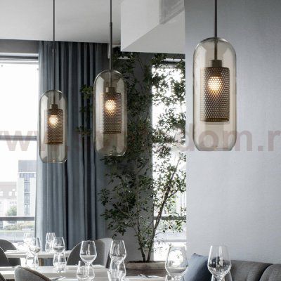 Подвесной светильник CATCH AMBER  Ball M D24 ImperiumLoft 200984-26
