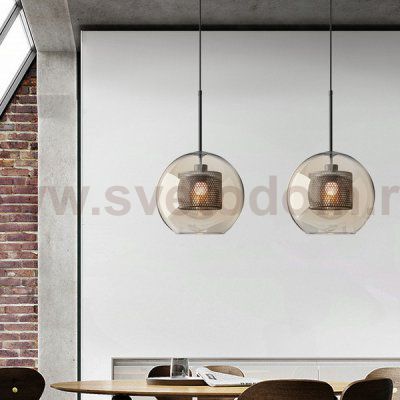Подвесной светильник CATCH AMBER  Ball M D24 ImperiumLoft 200984-26