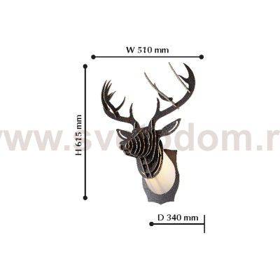 Настенный светильник Favourite 2010-1W Cervus