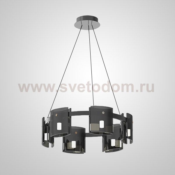 Подвесная люстра JANICE D60 Black Grey ImperiumLoft 201053-23