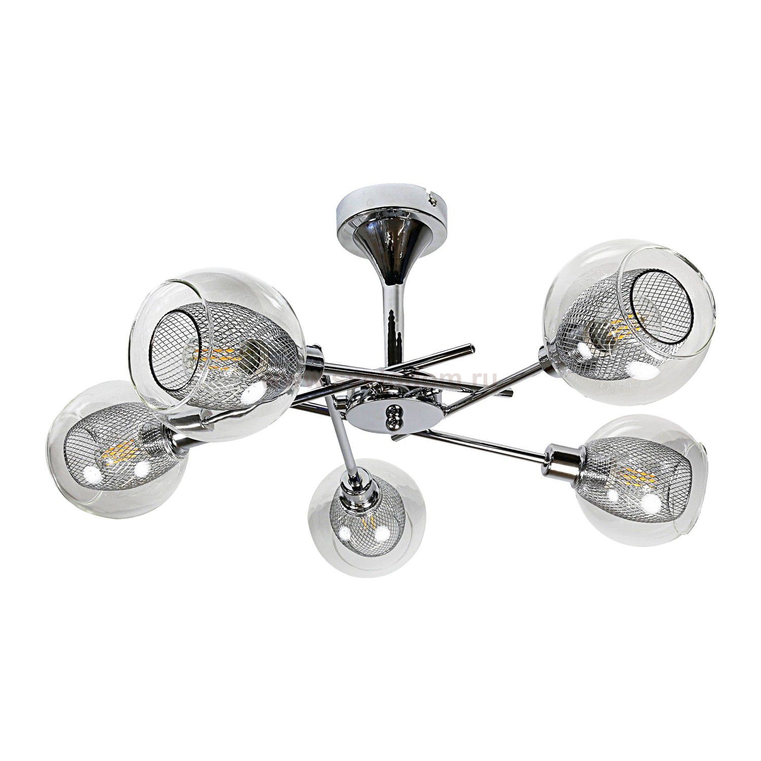 Люстра в стиле модерн 20105/5CR CL+CR Экономсвет