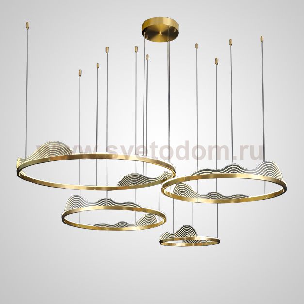 Подвесная люстра HANNA A C D40 D60 D80 D100 4R ImperiumLoft 201100-23