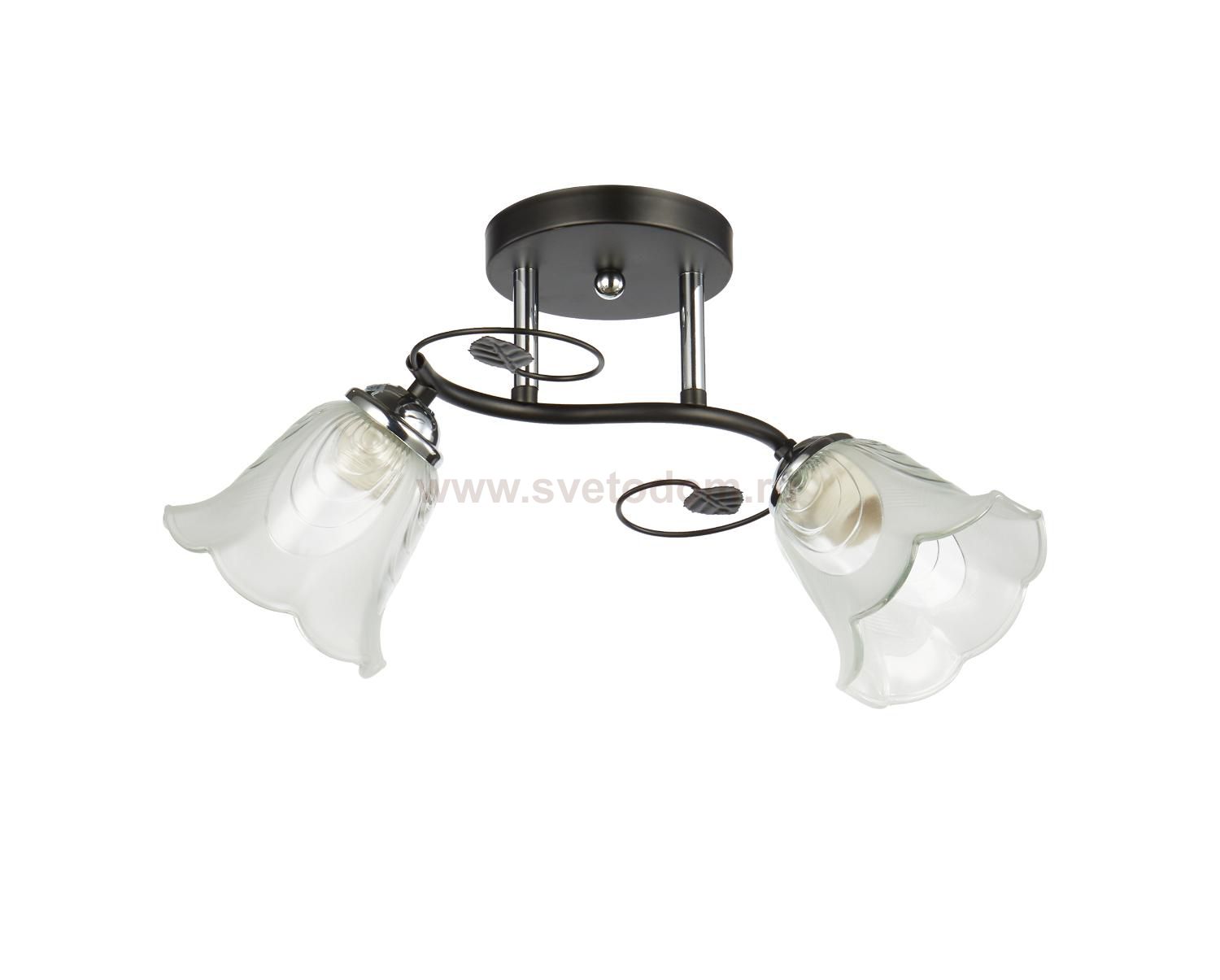 Потолочный светильник 20136/2BK+CR WCL ЭкономСвет