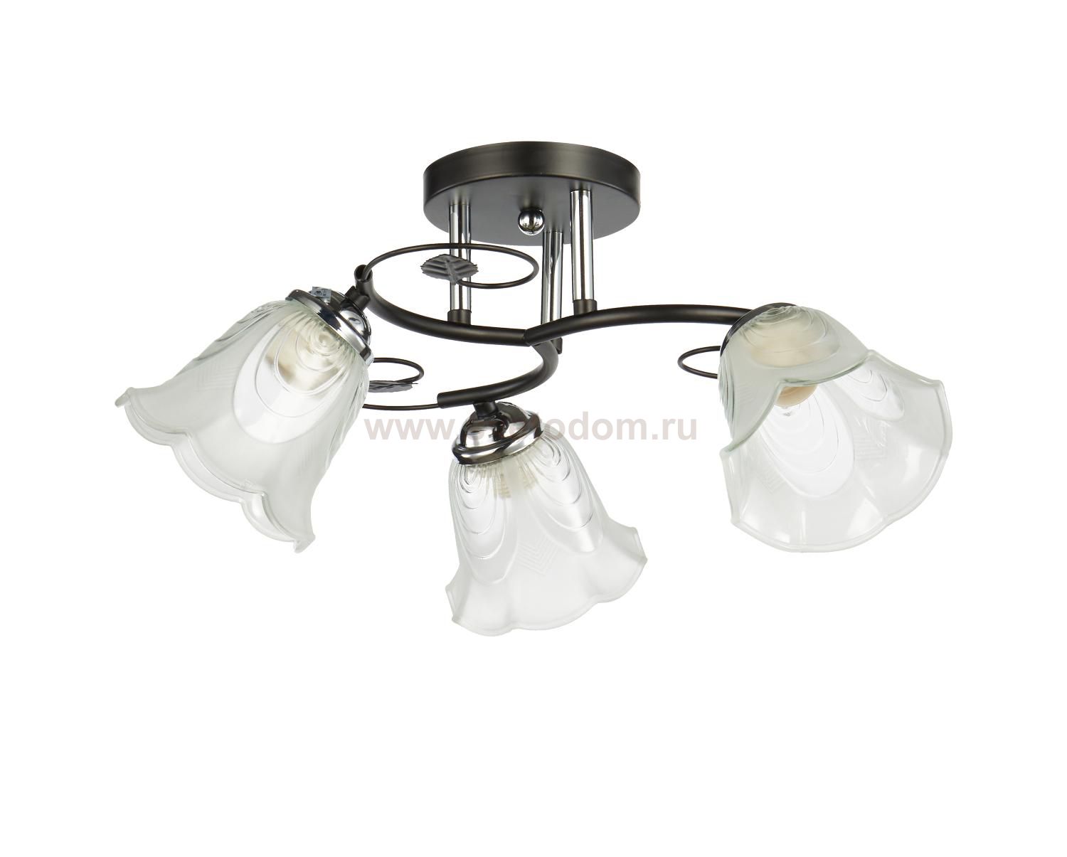Потолочный светильник 20136/3BK+CR WCL ЭкономСвет