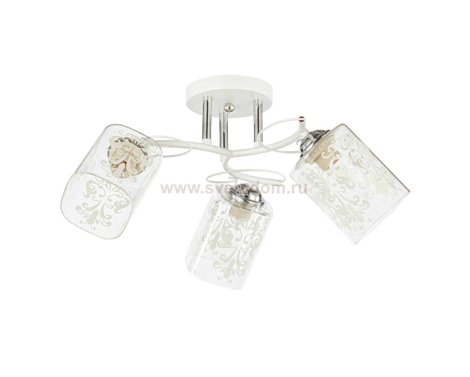 Потолочный светильник 20141/3WT+CR CL+WT ЭкономСвет