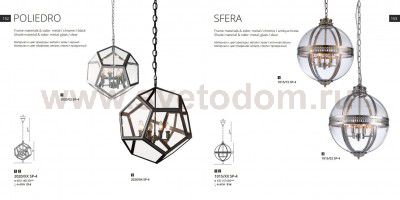 Светильник подвесной Divinare 1015/02 SP-4 SFERA