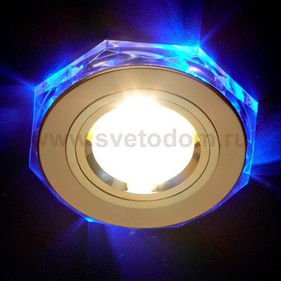 Светильник Elektrostandard 2020/2 GD/Led/BL золото/синий