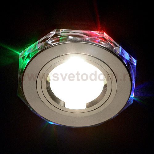 Светодиодный точечный светильник Elektrostandard 2020/2 SL/7-LED (хром / мультиколор)