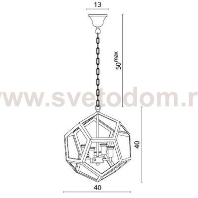 Люстра Divinare 2020/04 SP-4 POLIEDRO