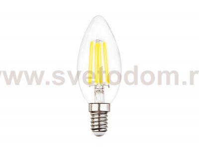 Лампа светопрозрачная Ambrella Filament LED C37-F 6W E14 4200K (60W) 220-240V BULBING