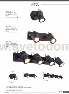 Настенный светильник Favourite 2026-1W Arcu