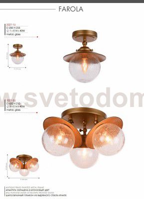 Потолочный светильник Favourite 2027-1U Farola