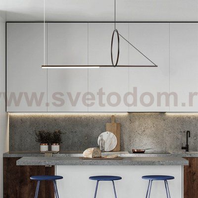 Подвесной светильник SUSPENSION CERCLE ET TRAIT – GRAPHITE SATINE L170 ImperiumLoft 202723-23