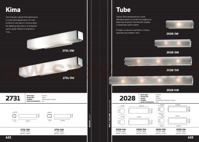 Настенный светильник Odeon light 2028/1W TUBE