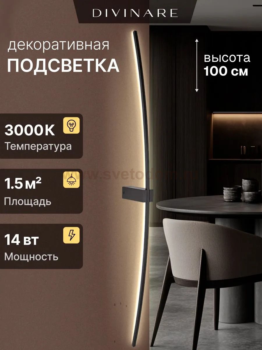 Декоративная подсветка Divinare TRIESTE 2028/06 AP-18