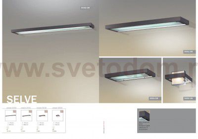 Светильник настенный бра Odeon light 2029/1W SELVE