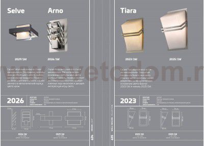 Светильник настенный бра Odeon light 2029/1W SELVE