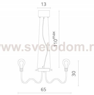 Светильник подвесной Divinare 2030/04 LM-9 ALMA