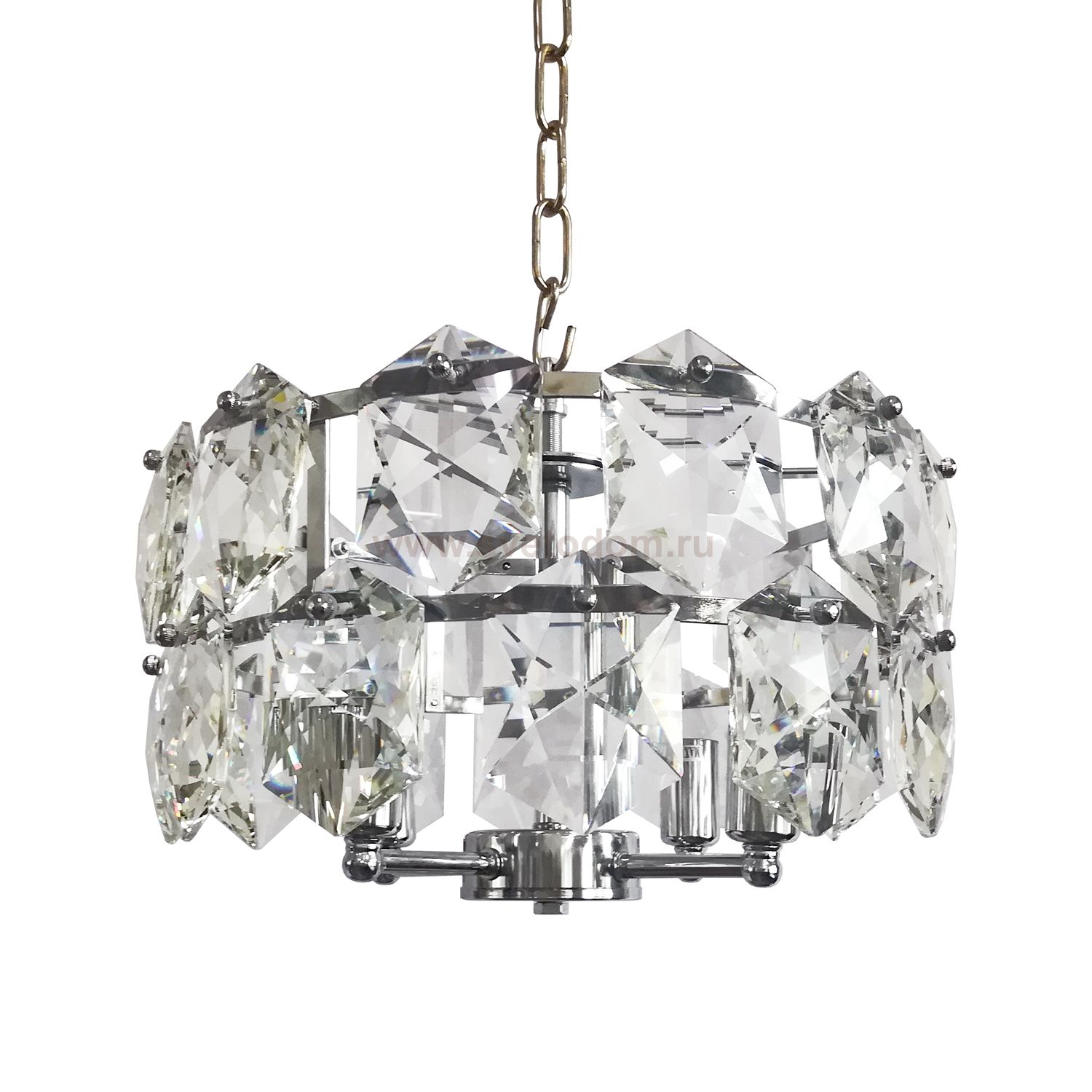 Люстра хрустальная Экономсвет 20300/6CR+WT