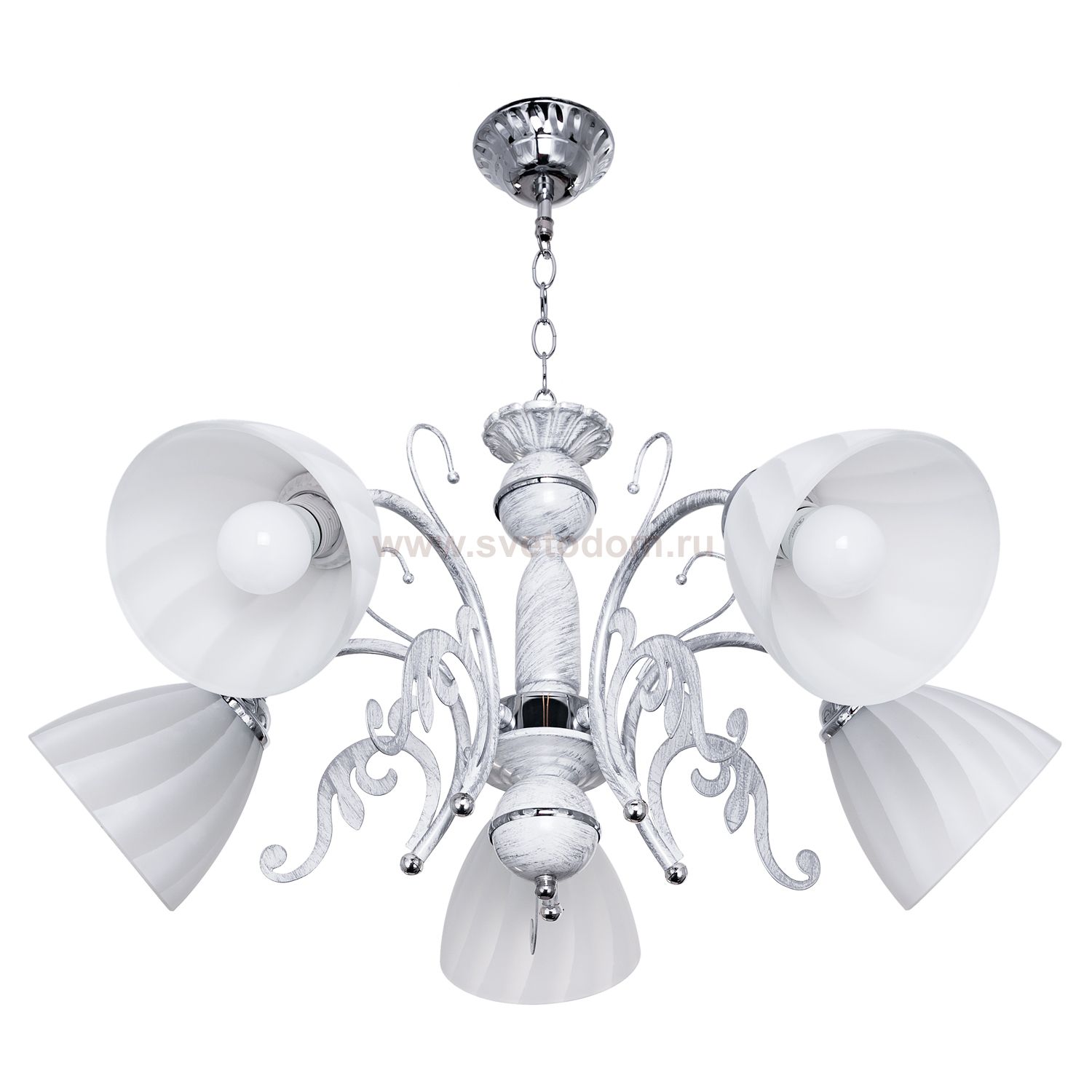 Люстра классическая Экономсвет 2031H/5WT+SV WT