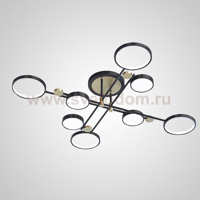 Потолочная люстра MARSA L8 Black ImperiumLoft 203391-26